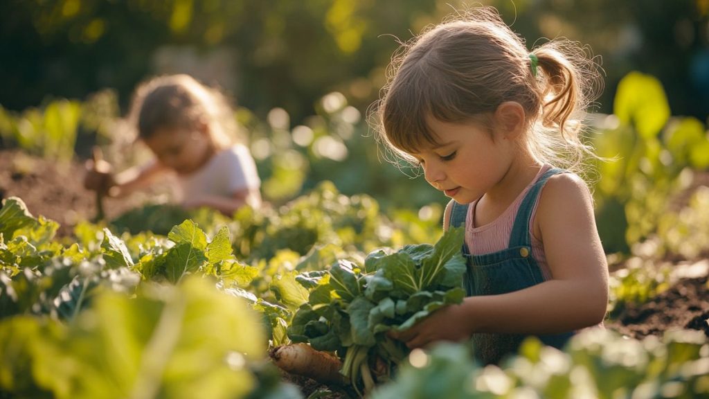 Cultiver un jardin avec des enfants