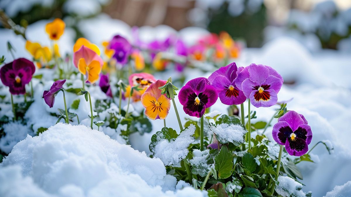 Les avantages des pensées en hiver