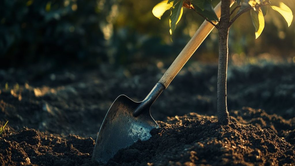 Transplantation réussie d'un arbre