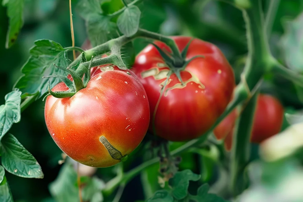 tomates avec des fissures