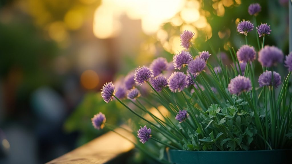 Conseils d'entretien de la ciboulette pour culture sur balcon