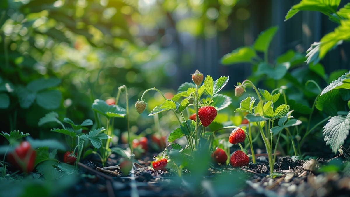 Plantation des fraisiers