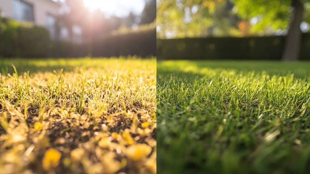 Ce produit que vous avez déjà chez vous transforme miraculeusement votre pelouse jaunâtre en tapis vert