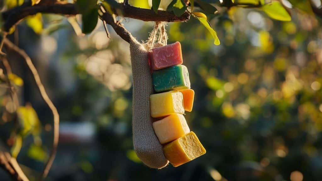 Pourquoi les jardiniers pros placent un savon dans une chaussette ? L'astuce insolite qui attire et protège les oiseaux